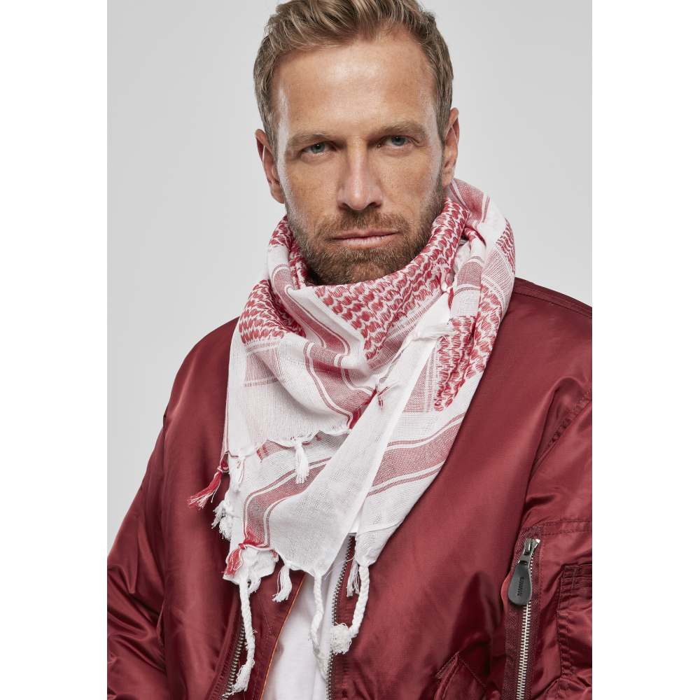Brandit - Shemag Scarf red/wht one size Scarf - One size - Red/White